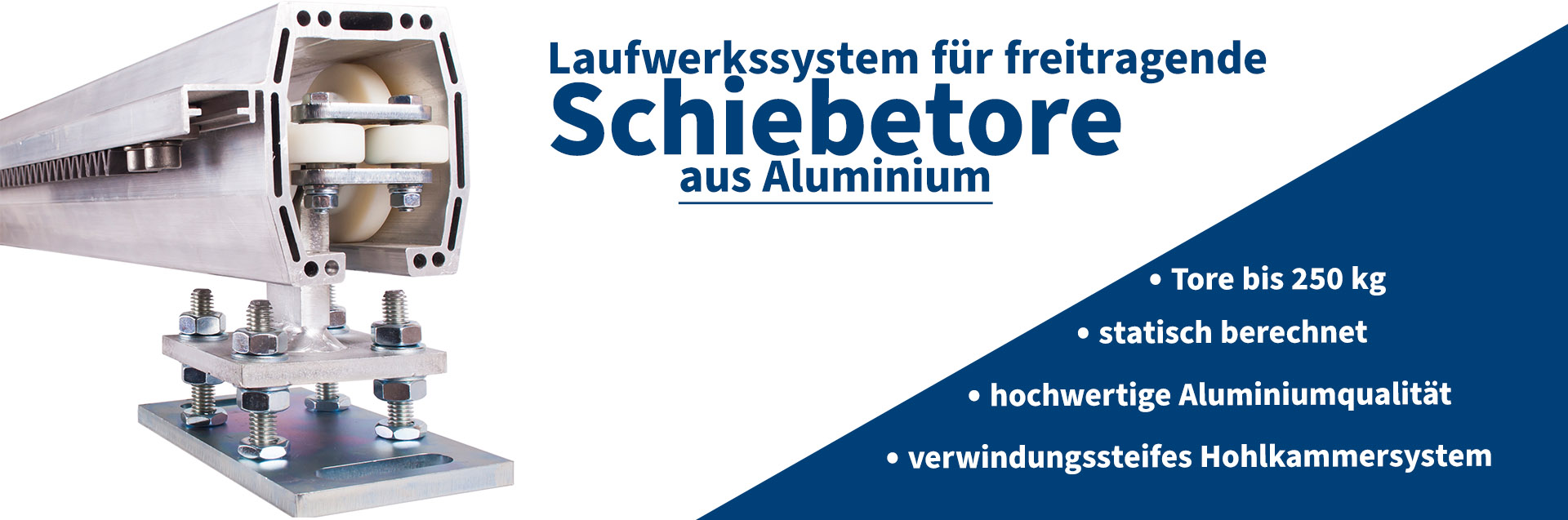 Schiebetorprofile Aluminium