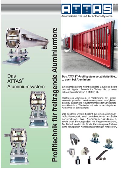 ATTAS Aluminum Profile Technology Brochure (German)