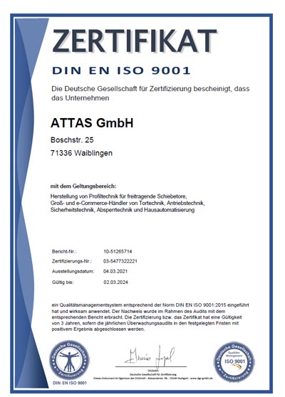 Montageanleitung ATTAS-Profiltechnik FST200